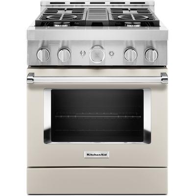 KitchenAid - 30'' Smart Commercial-Style Gas Range with 4 Burners - KFGC500JMH