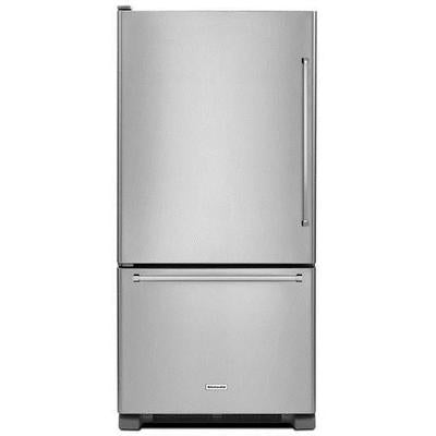 KitchenAid- 19 cu. ft. 30" Full Depth Bottom Freezer Refrigerator- KRBL109ESS