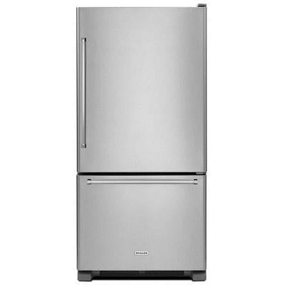 KitchenAid- 22 cu. ft. 33" Full Depth Bottom Freezer Refrigerator- KRBR102ESS