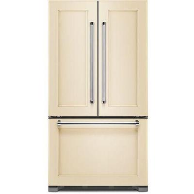 KitchenAid- 22 cu. ft. 36" Counter Depth Panel Ready French Door Refrigerator with Interior Dispense- KRFC302EPA