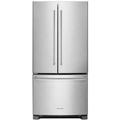 KitchenAid- 22 cu. ft. 33" Standard Depth French Door Refrigerator with Interior Dispense- KRFF302ESS