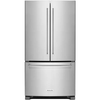 KitchenAid- 25 cu. ft. 36" Standard Depth French Door Refrigerator with Interior Dispense- KRFF305ESS