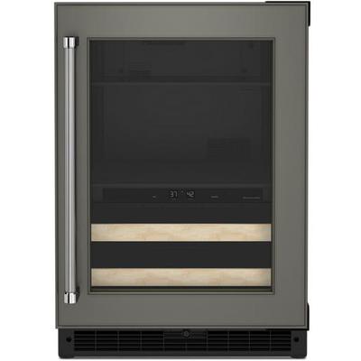 KitchenAid - 24" Panel-Ready Beverage Center with Wood-Front Racks - KUBR214KPA