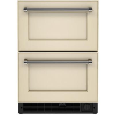 KitchenAid - 24" Panel-Ready Undercounter Double-Drawer Refrigerator/Freezer - KUDF204KPA