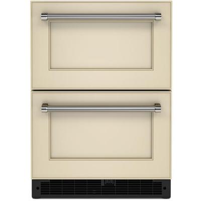 KitchenAid - 24" Panel-Ready Undercounter Double-Drawer Refrigerator - KUDR204KPA