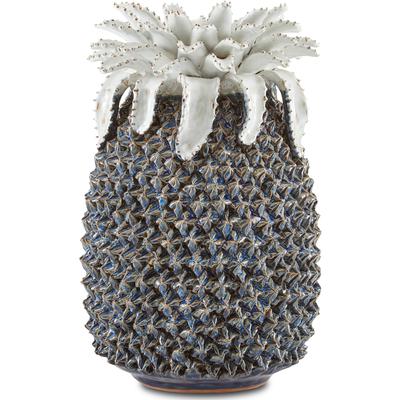 Currey & Co. - Waikiki Medium Blue Pineapple - 1200-0480