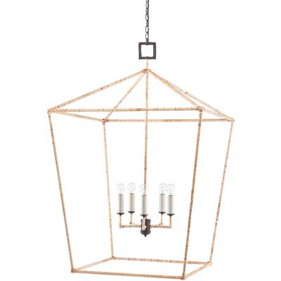 Currey & Co. - Denison Rattan Grande Lantern - 9000-0871