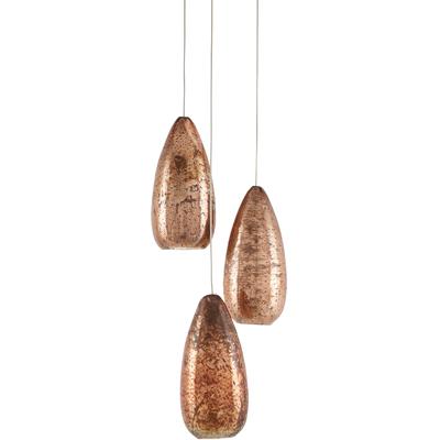 Currey & Co. - Rame 3-Light Multi-Drop Pendant - 9000-0903