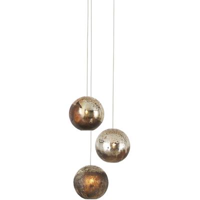Currey & Co. - Pathos 3-Light Multi-Drop Pendant - 9000-1013
