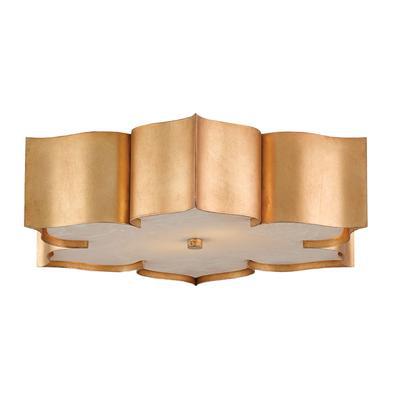 Currey & Co. - Grand Lotus Gold Flush Mount - 9999-0010
