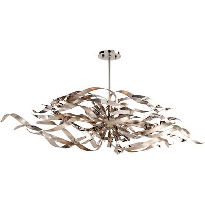 Corbett Lighting - Graffiti 6-Light Island Pendant - 154-56-SL/SS
