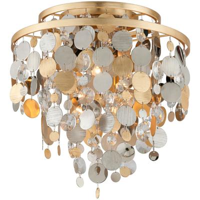 Corbett Lighting - Ambrosia 3-Light Ceiling Flush Mount - 215-33-SL/GL/SS