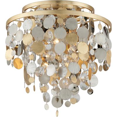 Corbett Lighting - Ambrosia 3-Light Ceiling Flush Mount - 215-33-SL/GL/SS