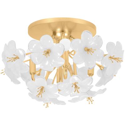 Corbett Lighting - Hygea Flush Mount - Gold Leaf - 367-04-GL