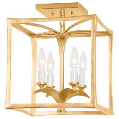 Corbett Lighting - Bergamo 4-Light Flush Mount - 435-12-VGL/GL