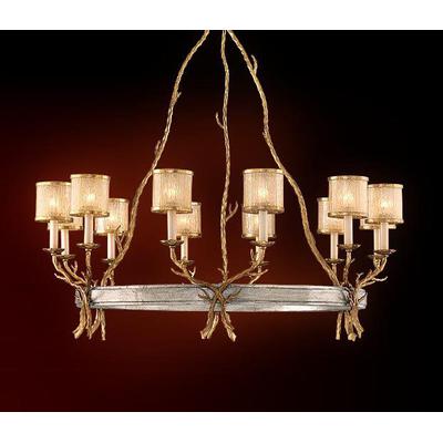 Corbett Lighting - Parc Royale 12-Light Chandelier - 66-012-VGL/SSL
