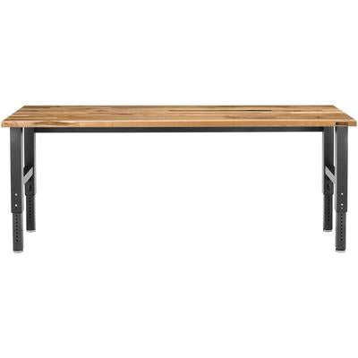 Gladiator - 8' Adjustable Height Hardwood Workbench - Hammered Granite - GAWB08HWEG
