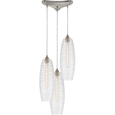 Elk Home - Liz 3-Light Pendant - Satin Nickel - 21192/3