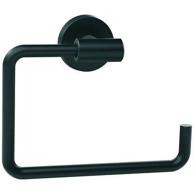 Amerock - Arrondi 6-7/16" (164 mm) Length Towel Ring - Matte Black - BH26541MB