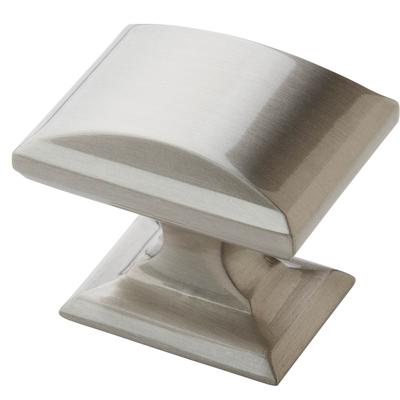 Amerock - Candler 1-1/4" (32 mm) Length Cabinet Knob - Satin Nickel - BP29340G10
