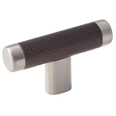 Amerock - Esquire 2-5/8" (67 mm) Length Cabinet Knob - Satin Nickel/Oil-Rubbed Bronze - BP36556G10ORB