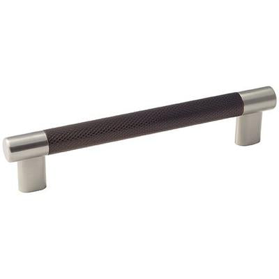 Amerock - Esquire 6-5/16" (160 mm) Center-to-Center Cabinet Pull - Satin Nickel/Oil-Rubbed Bronze - BP36559G10ORB
