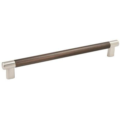 Amerock - Esquire 10-1/16" (256 mm) Center-to-Center Cabinet Pull - Satin Nickel/Oil-Rubbed Bronze - BP36560G10ORB