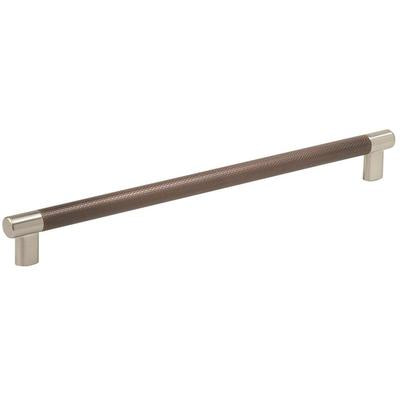 Amerock - Esquire 12-5/8" (320 mm) Center-to-Center Cabinet Pull - Satin Nickel/Oil-Rubbed Bronze - BP36561G10ORB