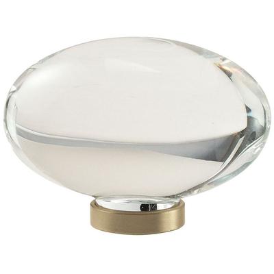 Amerock - Glacio 1-3/4" (44 mm) Length Cabinet Knob - Clear/Golden Champagne - BP36651CBBZ