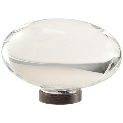 Amerock - Glacio 1-3/4" (44 mm) Length Cabinet Knob - Clear/Oil-Rubbed Bronze - BP36651CORB