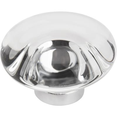 Amerock - Glacio 1.75" Round Cabinet Knob - Clear/Polished Chrome - BP36652C26