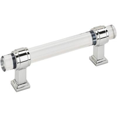 Amerock - Glacio Cabinet Pull - Clear/Polished Chrome - BP36654C26