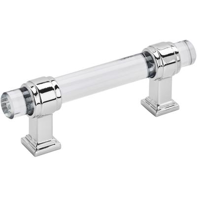 Amerock - Glacio Cabinet Pull - Clear/Polished Chrome - BP36659C26