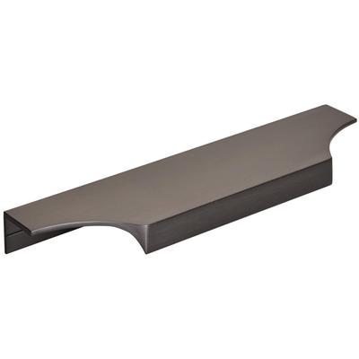 Amerock - Extent 6-9/16" (167 mm) Center-to-Center Black Chrome Cabinet Edge Pull - BP36752BCR