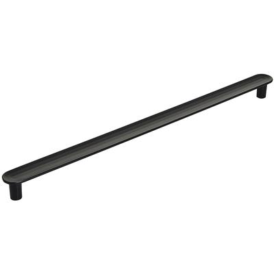 Amerock - Concentric 10-1/16" (256 mm) Center-to-Center Bar Cabinet Pull - Matte Black - BP36834MB