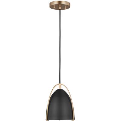 Generation Lighting Designers - Norman 1-Light LED Mini-Pendant - Satin Brass - 6151701EN3-848