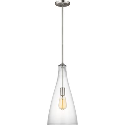 Generation Lighting Designers - Arilda 1-Light Pendant - Brushed Nickel - 6537001-962