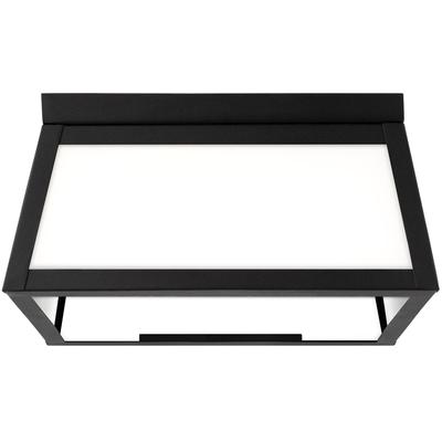 Generation Lighting Designers - Founders 2-Light LED Outdoor Flush Mount - Black - 7848402EN3-12