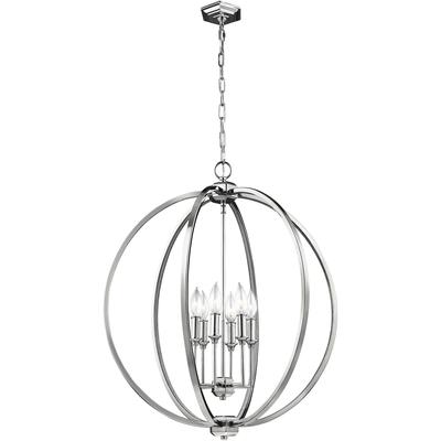 Generation Lighting Designers - Corinne Large Pendant - Polished Nickel - F3061/6PN