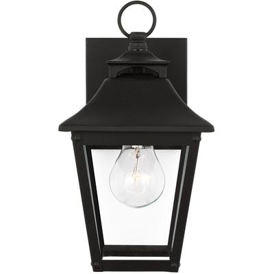 Generation Lighting Designers - Galena Extra Small Outdoor Lantern Sconce - Textured Black - OL14401TXB