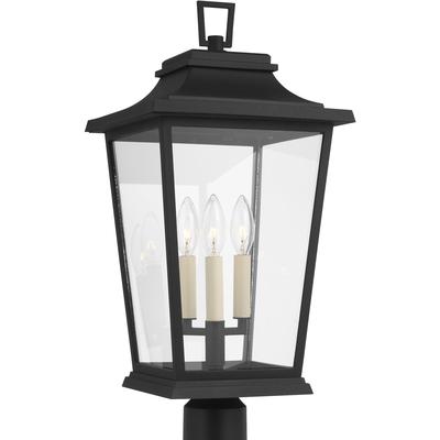 Generation Lighting Designers - Warren Outdoor Post Lantern - Textured Black - OL15407TXB