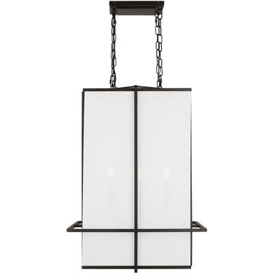 Generation Lighting Designers - Dresden Medium Lantern Pendant - Aged Iron - TFC1014AI