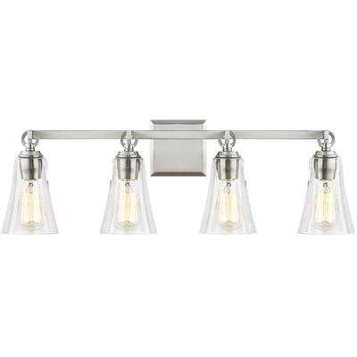 Generation Lighting Designers - Monterro 4-Light Vanity Fixture - Satin Nickel - VS24704SN