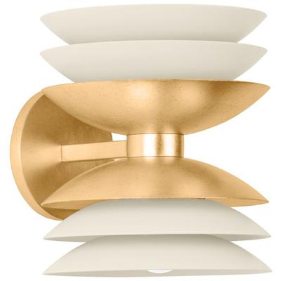 Hudson Valley - Oneida Wall Sconce - Vintage Gold Leaf/Soft Sand - 1271-VGL/SSD