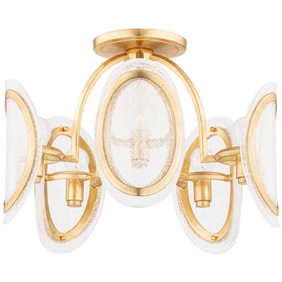 Hudson Valley - Danes 5-Light Semi-Flush Mount - 1520-VGL