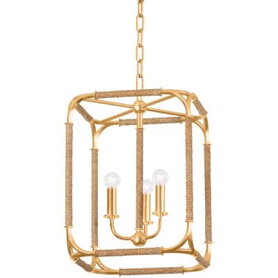 Hudson Valley - Laurenceston Lantern - Gold Leaf - 1603-GL