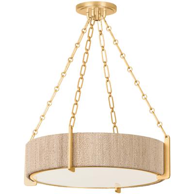Hudson Valley - Quebec Chandelier - Gold Leaf - 1634-GL