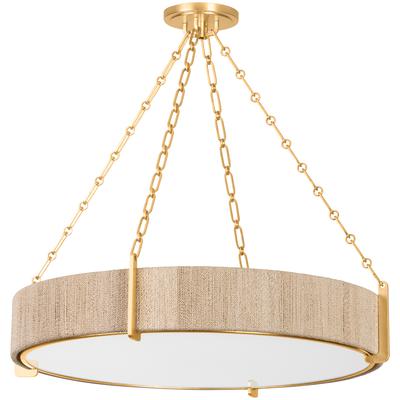 Hudson Valley - Quebec Chandelier - Gold Leaf - 1636-GL