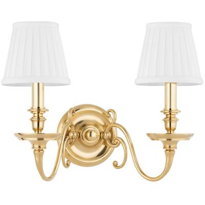 Hudson Valley - Charleston 2-Light Wall Sconce - 1742-AGB