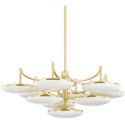 Hudson Valley - Bregman 10-Light Semi Flush - 2006-AGB